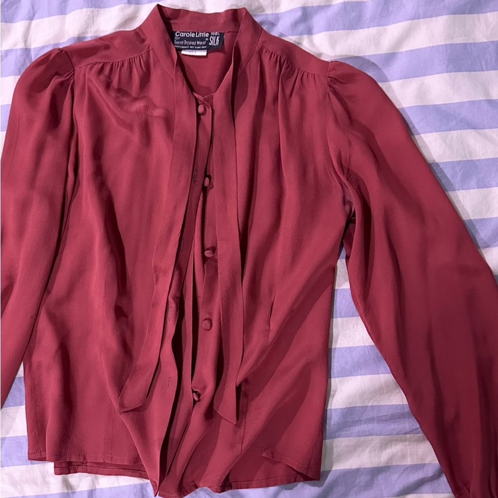 Vintage silk blouse.